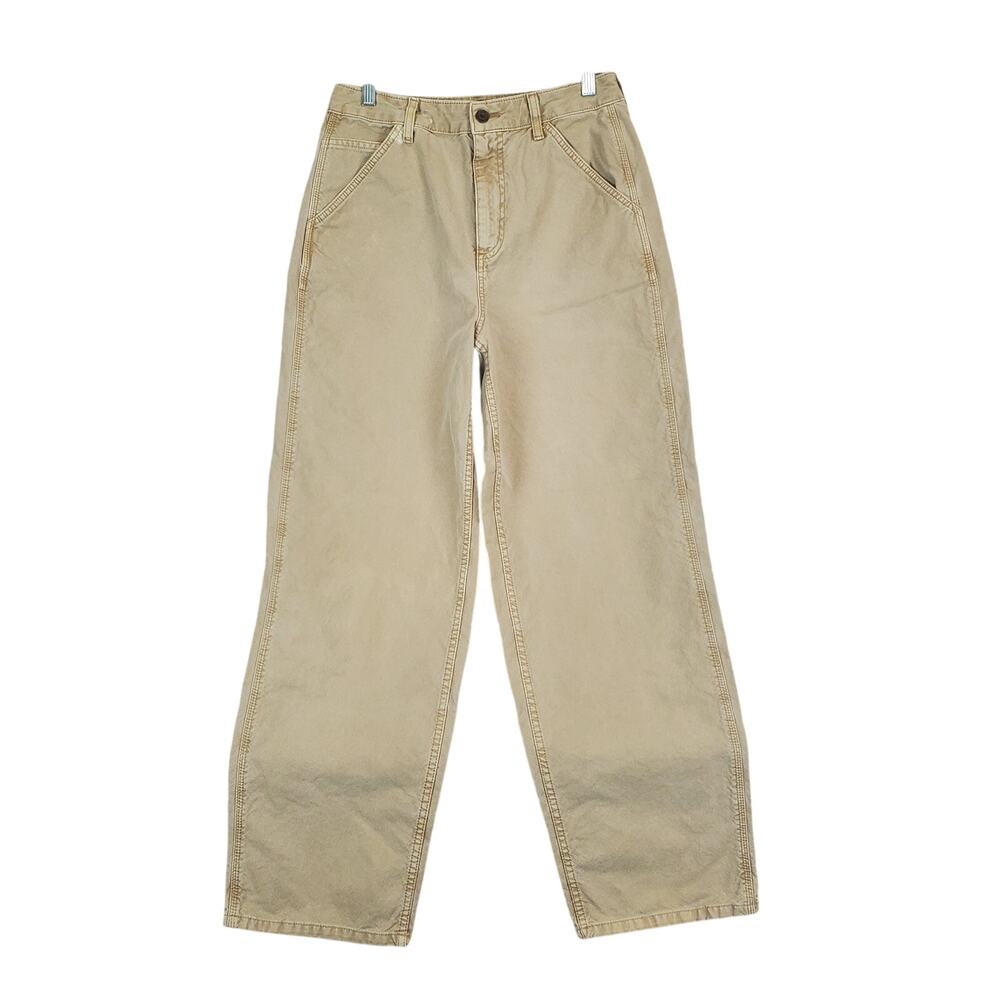 Asos Womens Wide Leg Tan Jeans Baggy High Rise 8 Earthy Denim Neutral Basic